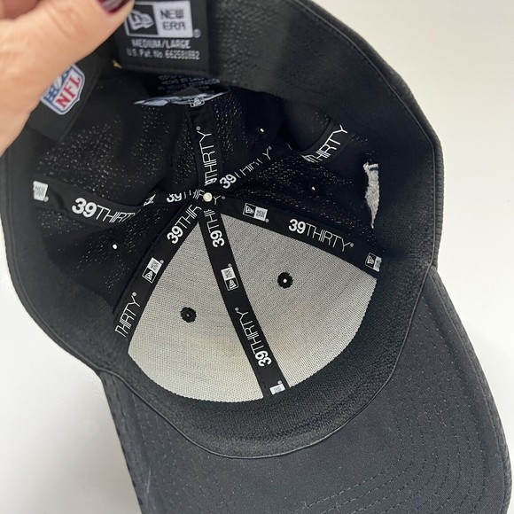 Washington Commanders NFL New Era Cap Hat Black 39THIRTY Medium Large NWOT - Picture 5 of 7